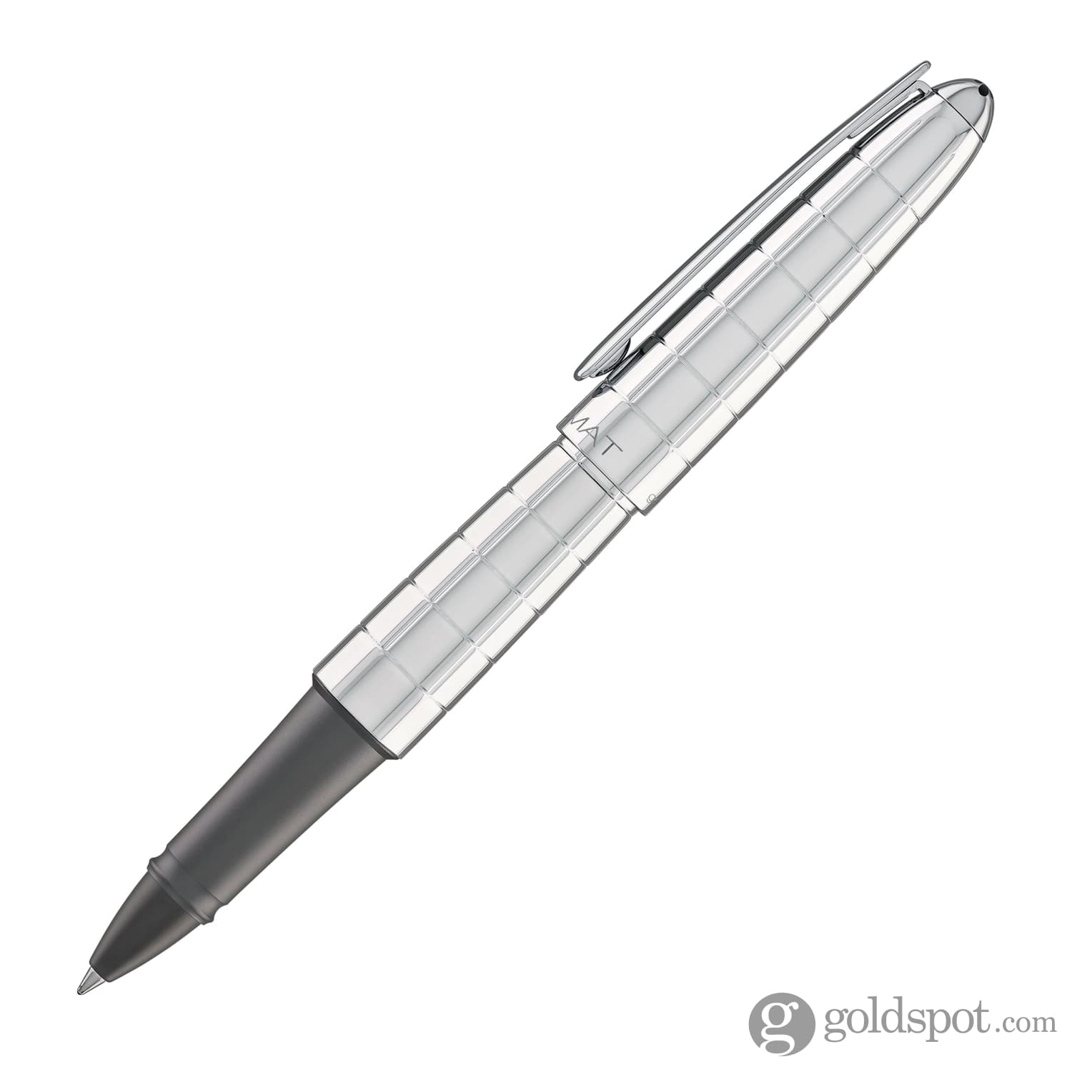 עט רולר Diplomat Aero - כרום מעוין Chrome Rhomb