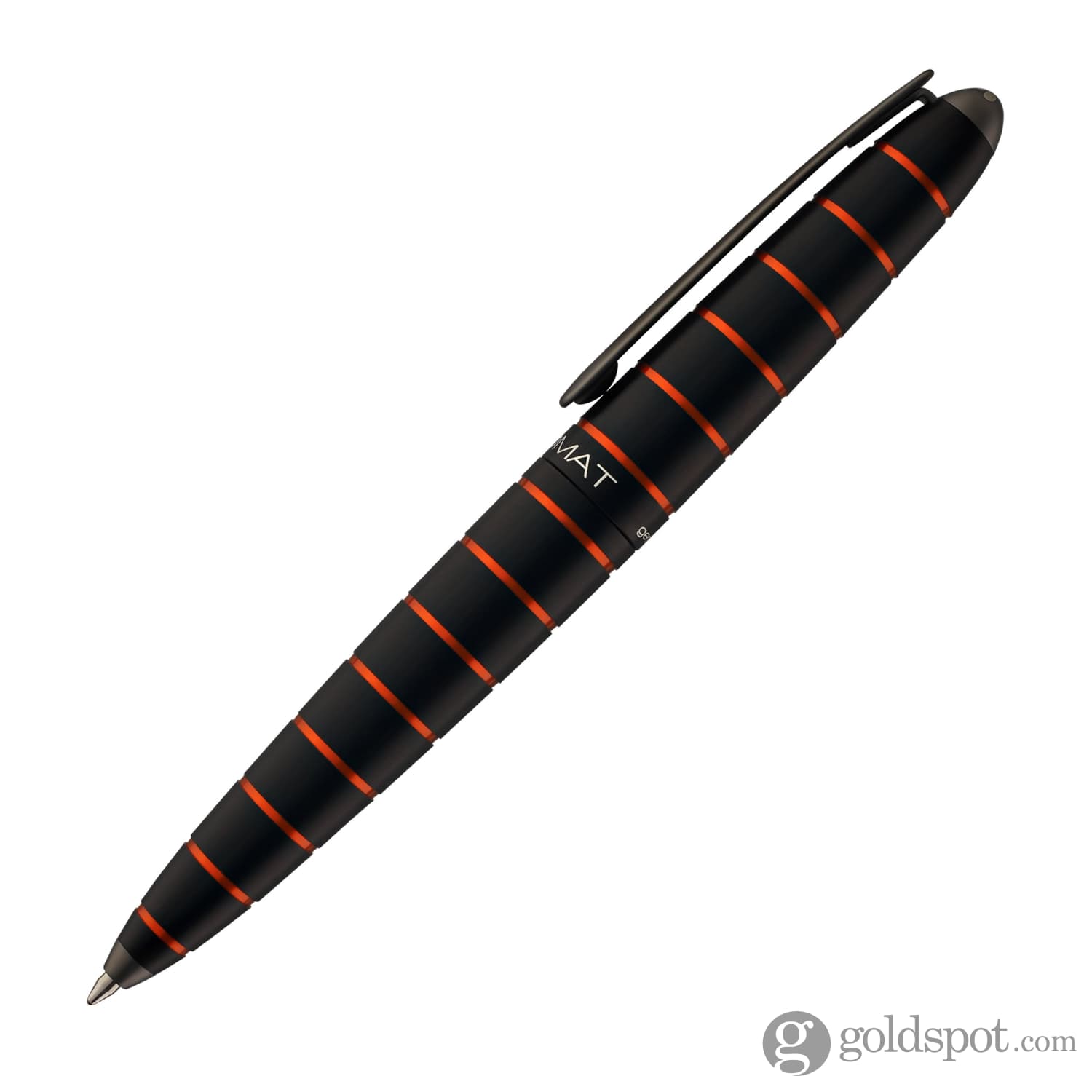 עט כדורי Diplomat Elox - שחור וכתום Ring Black & Orange