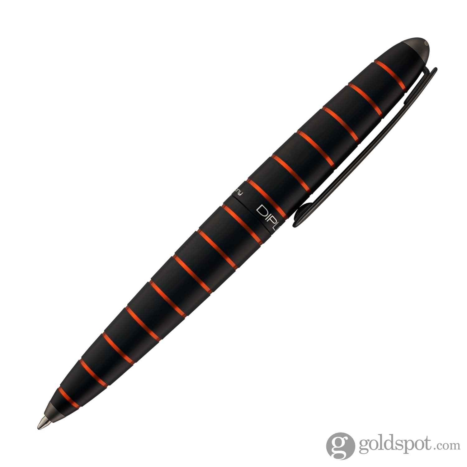 עט כדורי Diplomat Elox - שחור וכתום Ring Black & Orange