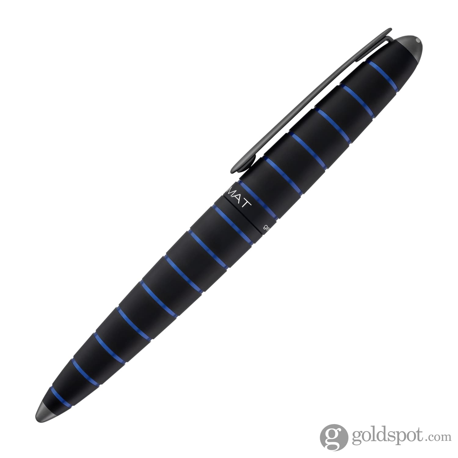 עט נובע Diplomat Elox - שחור וכחול טבעתי Ring Black & Blue