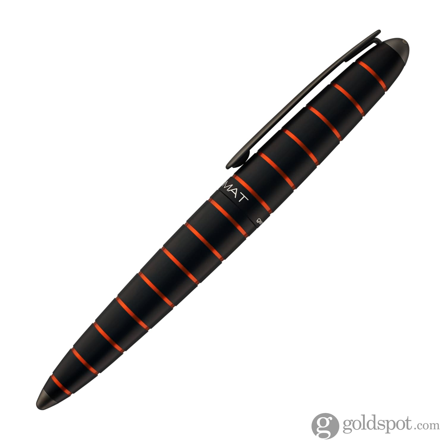 עט נובע Diplomat Elox - שחור וכתום בטבעות Ring Black & Orange