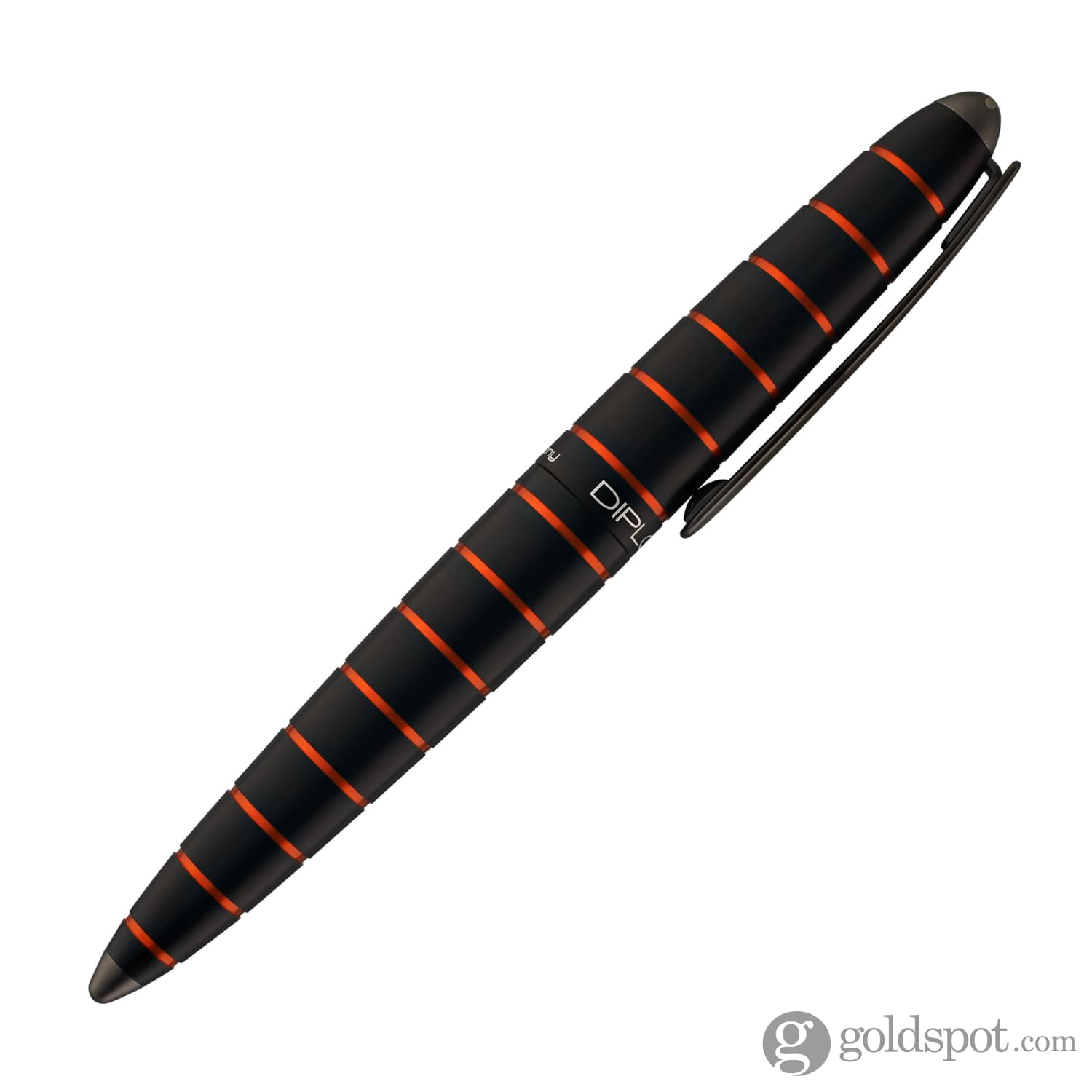 עט נובע Diplomat Elox - שחור וכתום בטבעות Ring Black & Orange