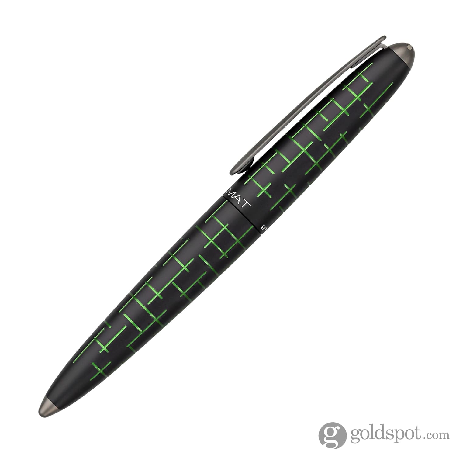 עט רולר Diplomat Elox Matrix - טבעת שחור ירוק Ring Black Green