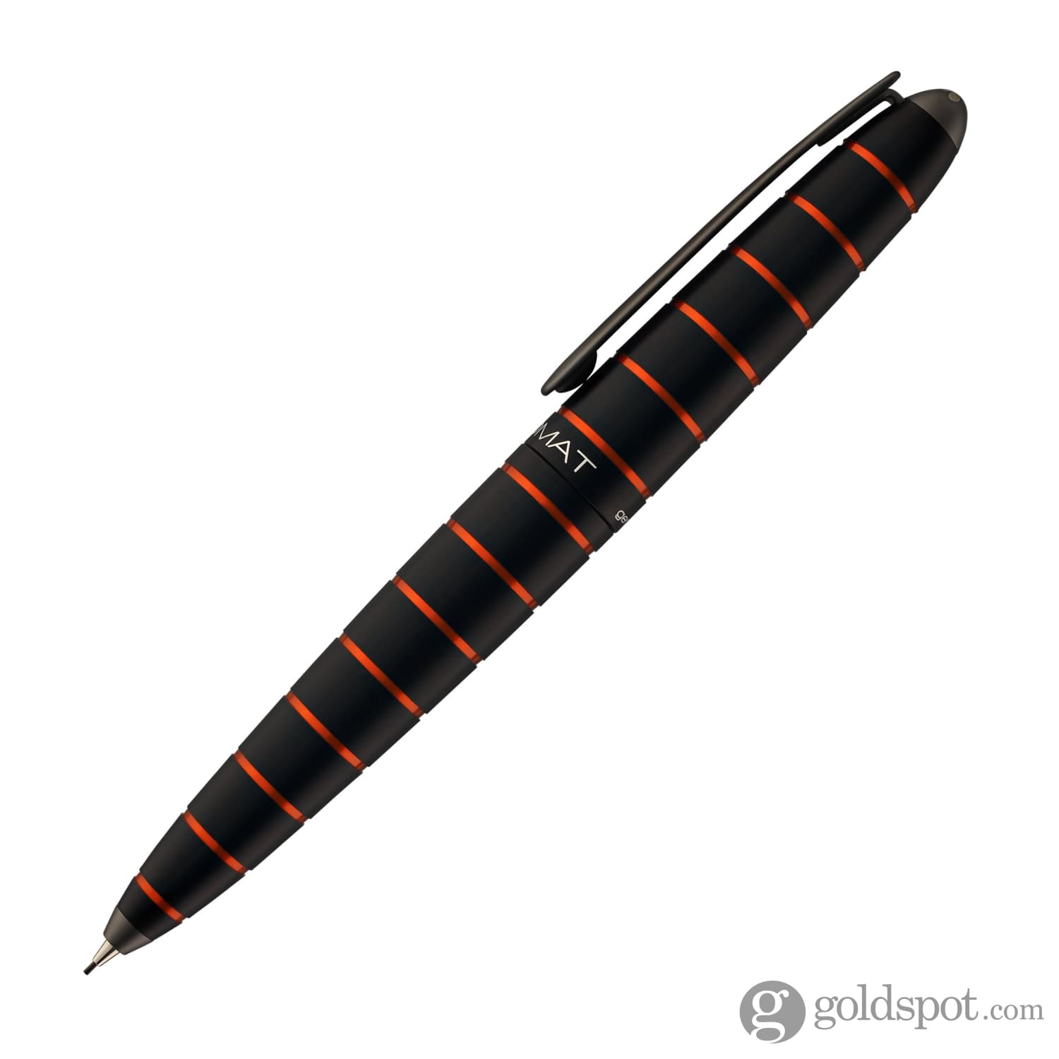 עפרון מכני Diplomat Elox .7mm - שחור כתום Ring Black & Orange