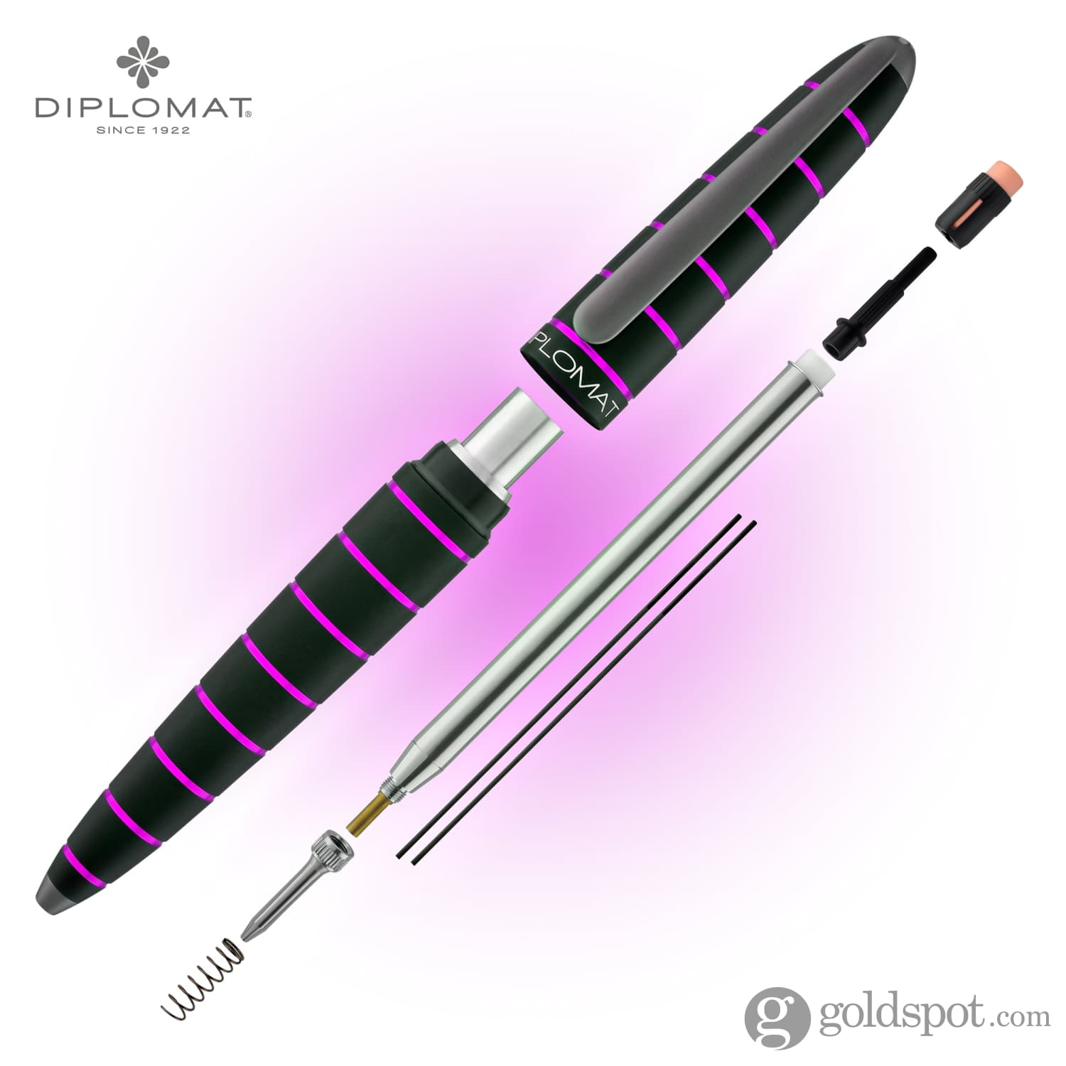 עפרון מכני Diplomat Elox - שחור/סגול Black/Purple