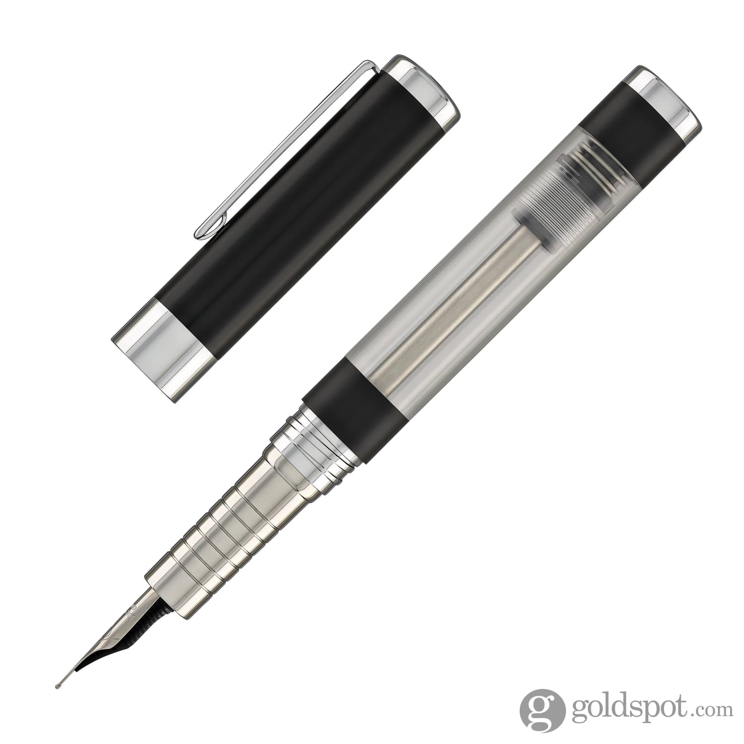 עט נובע Diplomat Nexus Demo - שחור/כרום Black/Chrome