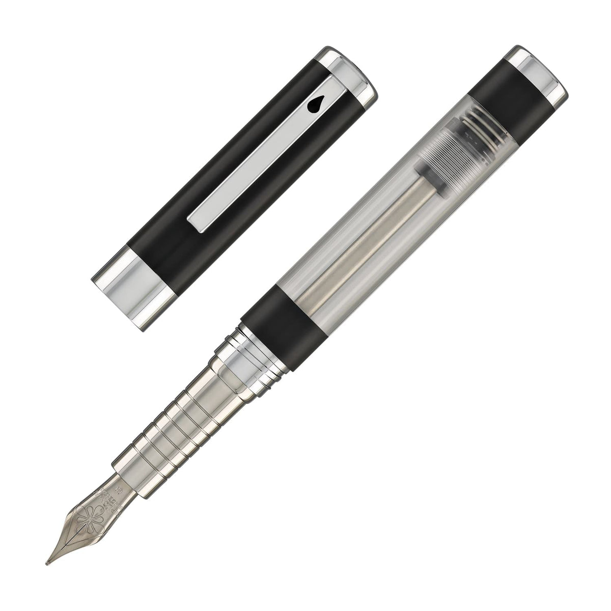 עט נובע Diplomat Nexus Demo - שחור/כרום Black/Chrome