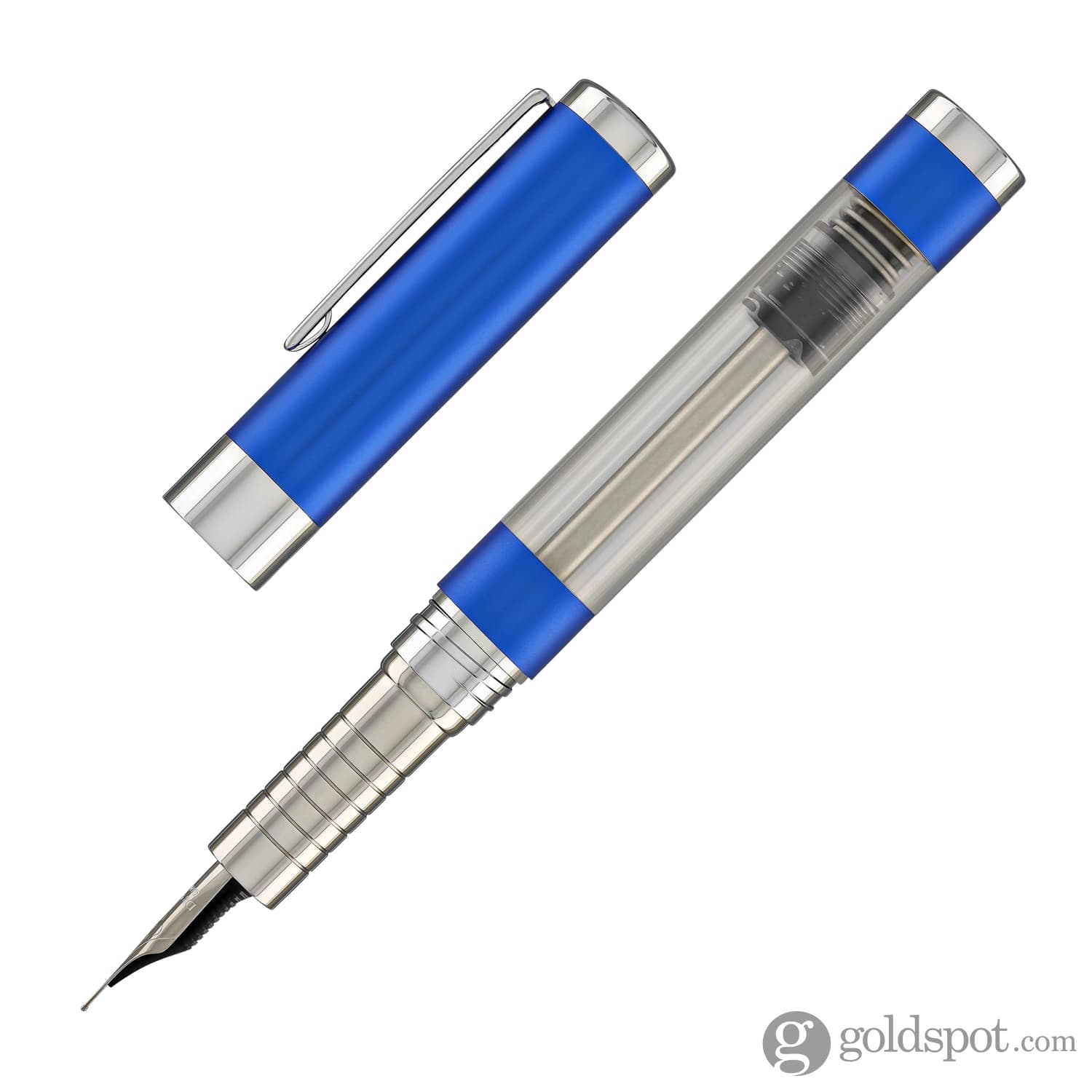 עט נובע Diplomat Nexus Demo - כחול/כרום Blue/Chrome