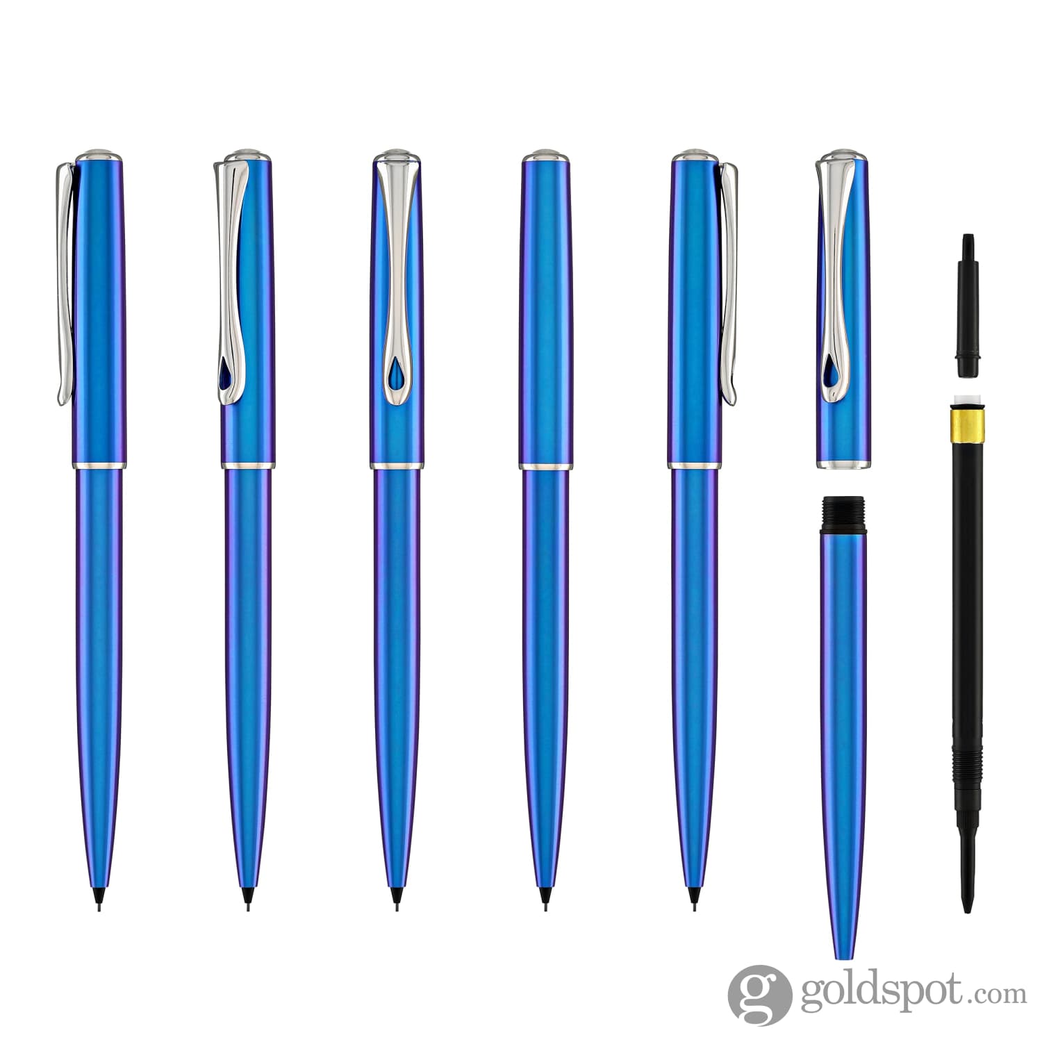 עפרון מכני Diplomat Traveller 0.5mm - כחול פאנקי Funky Blue