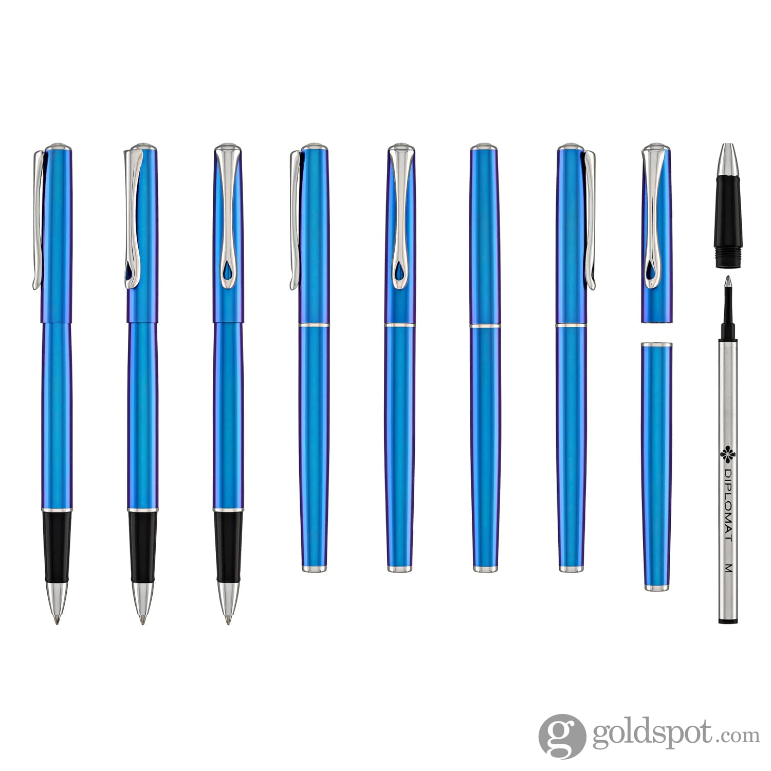 עט רולר Diplomat Traveller - כחול Funky Blue