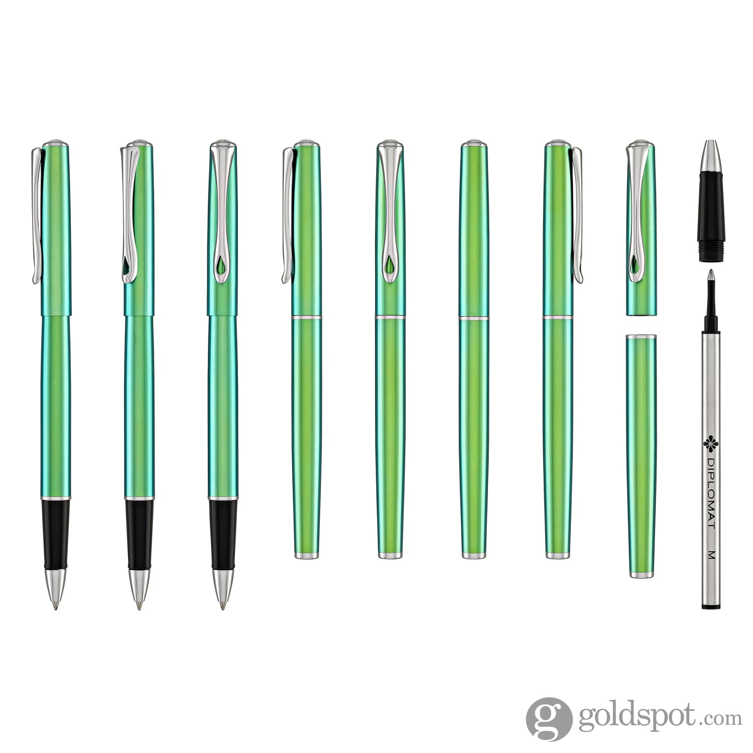 עט רולר Diplomat Traveller - ירוק Funky Green