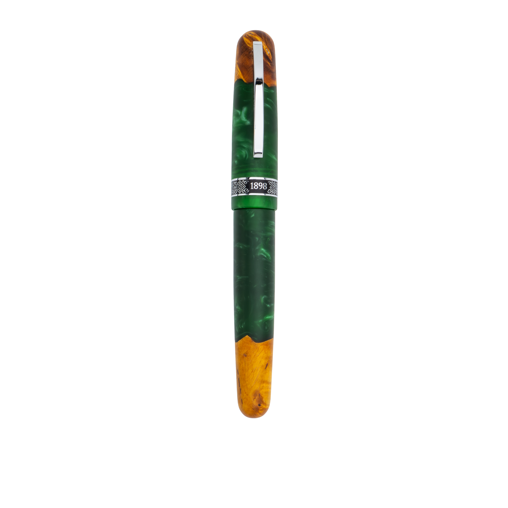 Spectra Fusion Green fountain pen capped