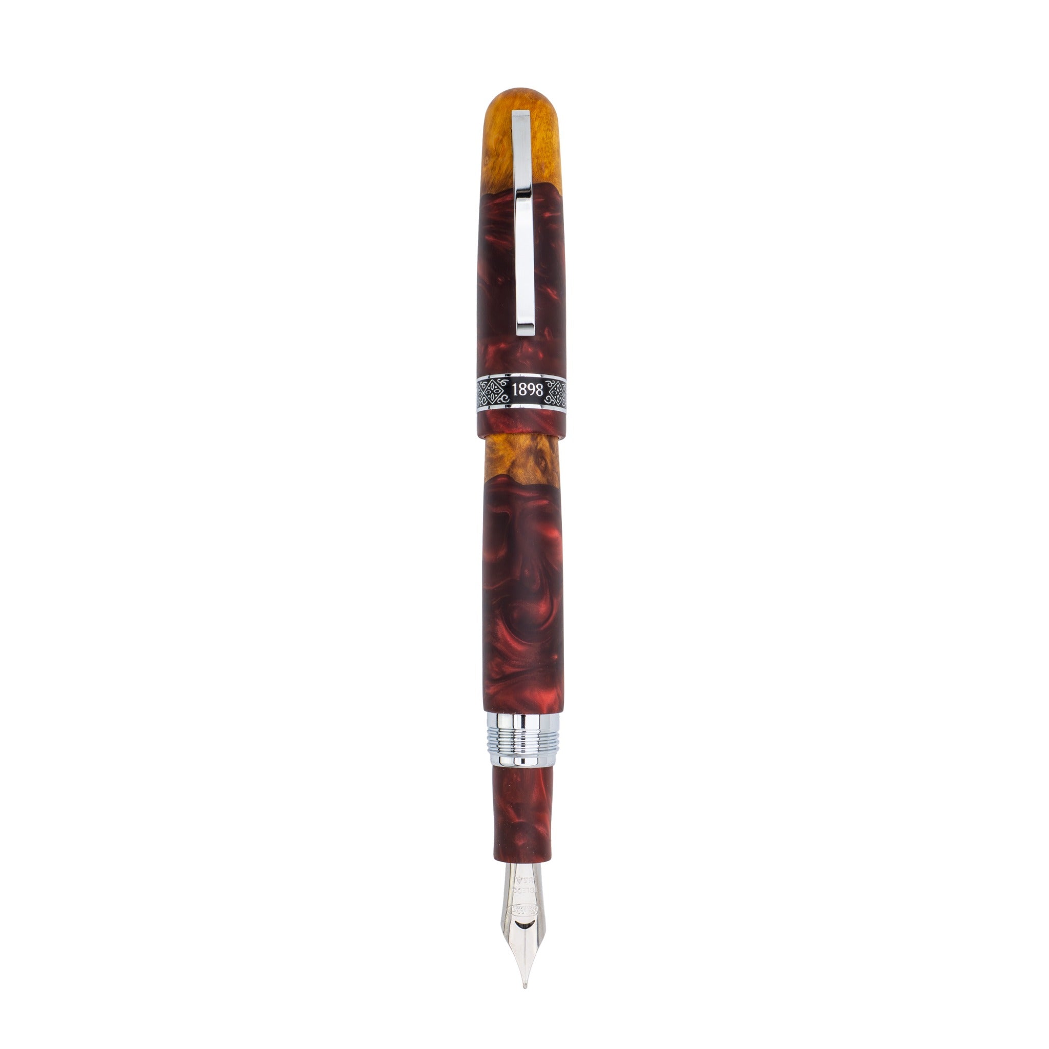 Spectra Fusion Burgundy fountain pen posted