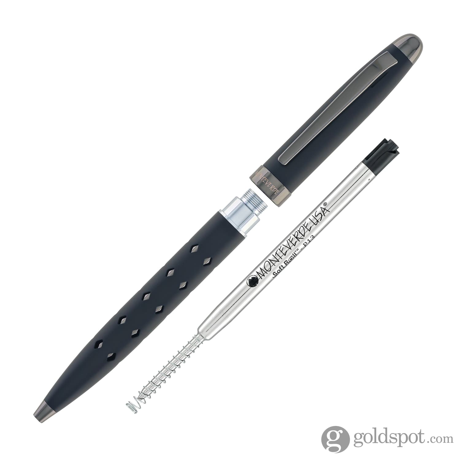 עט ג'ל Monteverde Illusia - שחור מט Black Matte