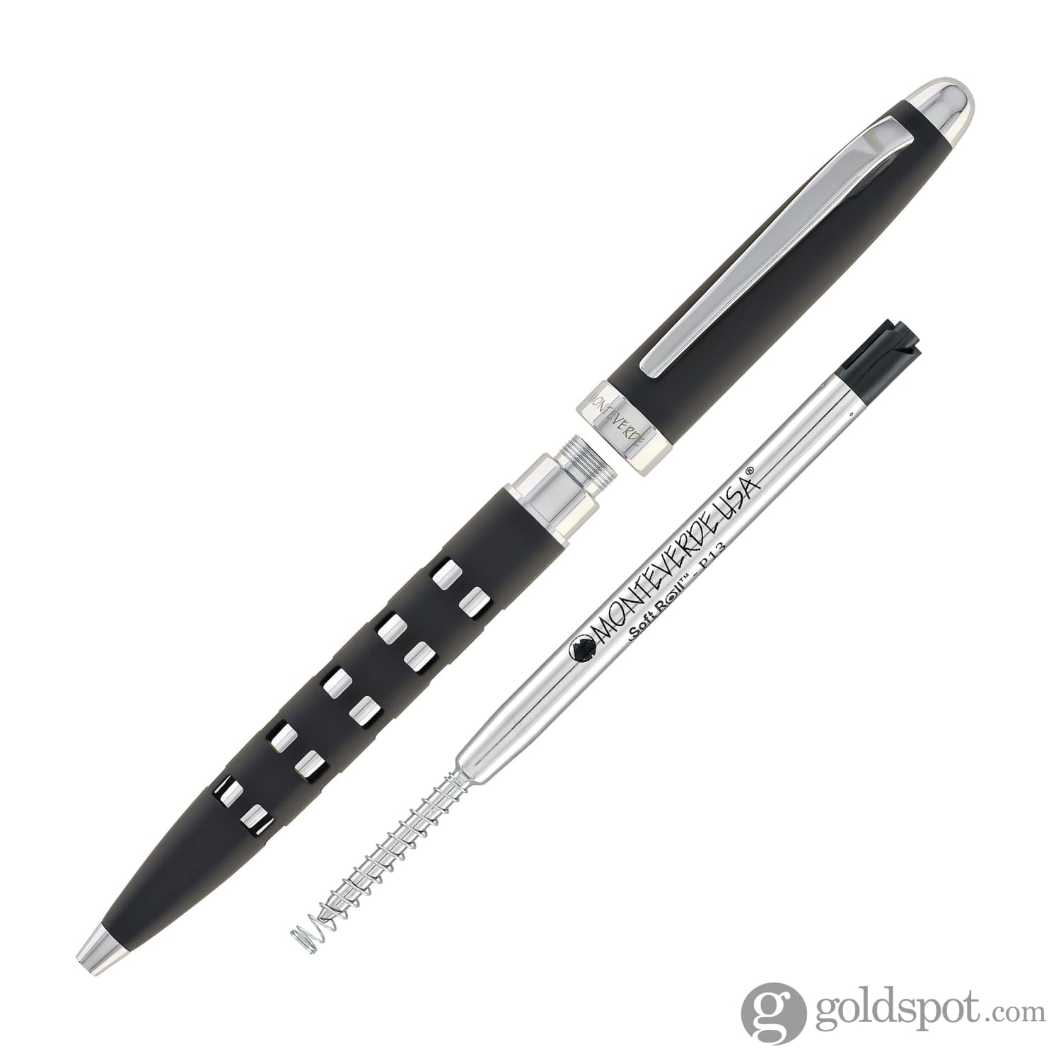 עט ג'ל Monteverde Illusia - שחור מט Black Matte