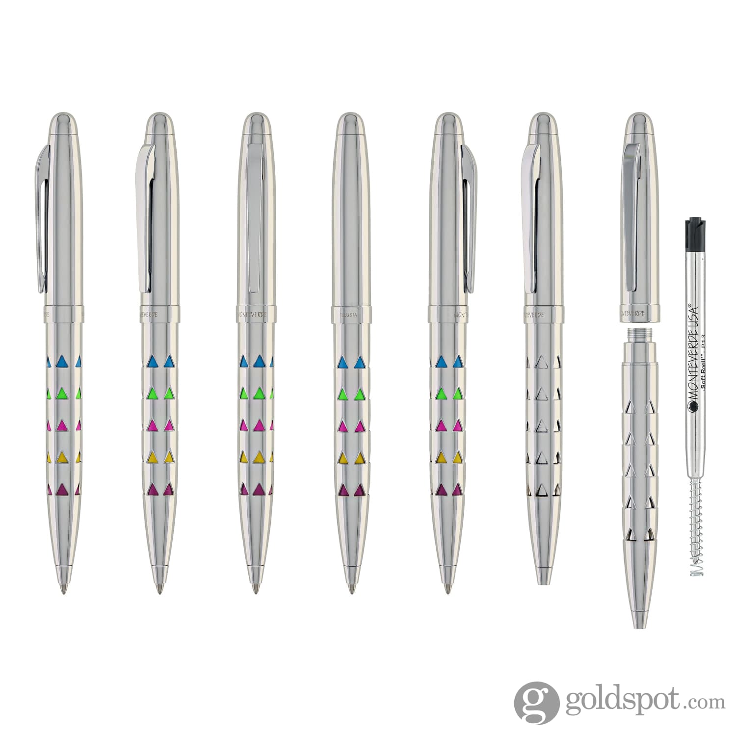 עט ג'ל Monteverde Illusia - כרום Chrome