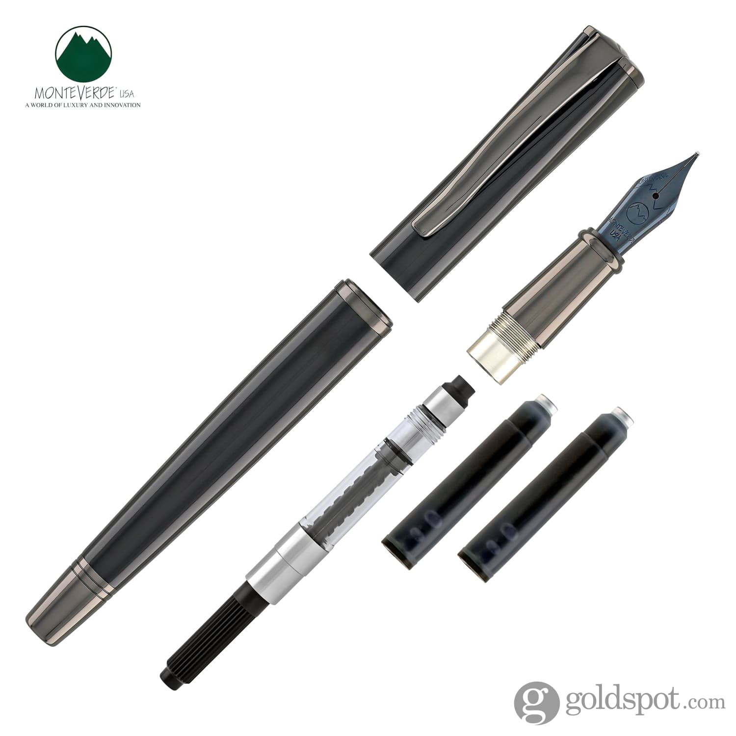 עט נובע Monteverde Impressa - שחור Black