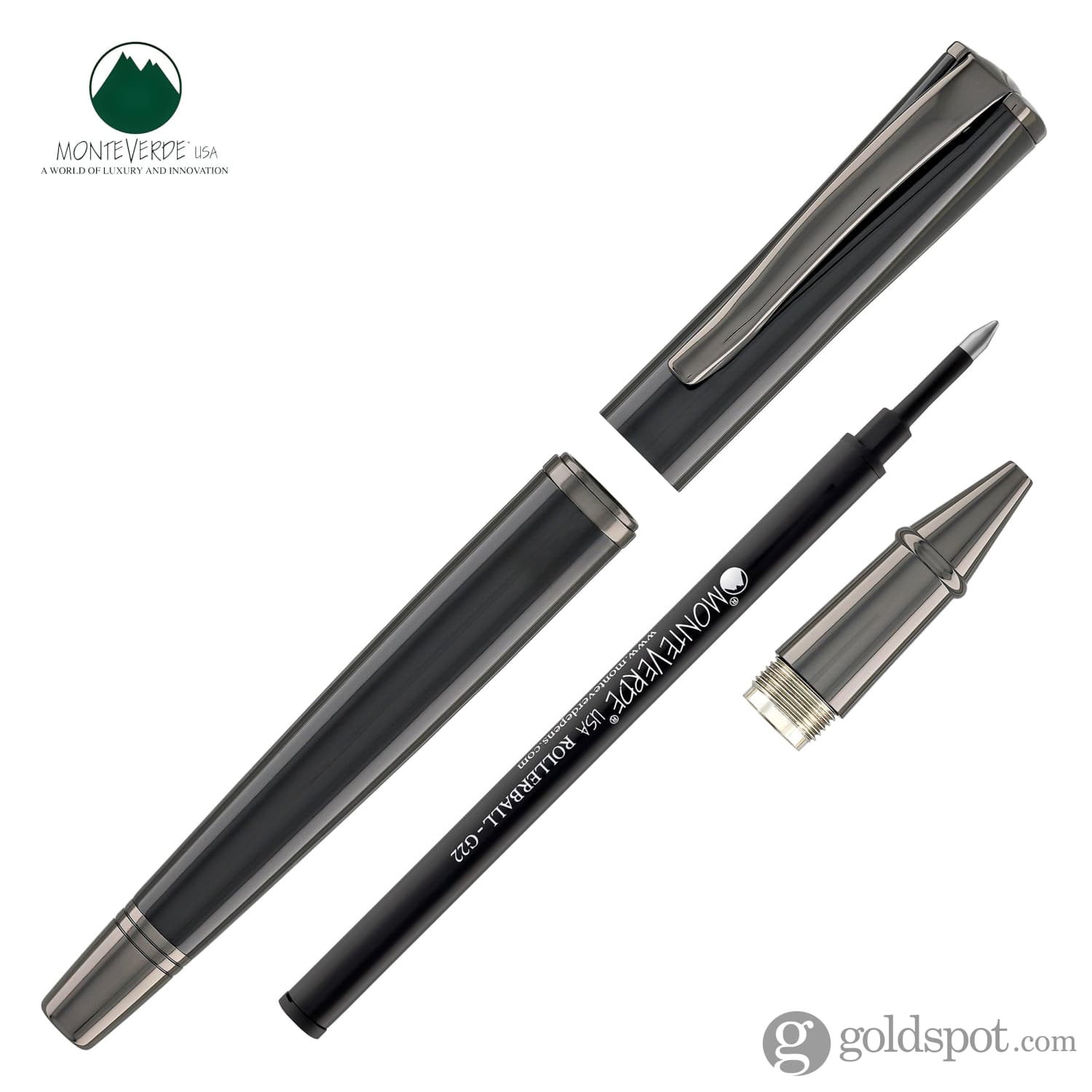 עט רולר Monteverde Impressa - שחור Black