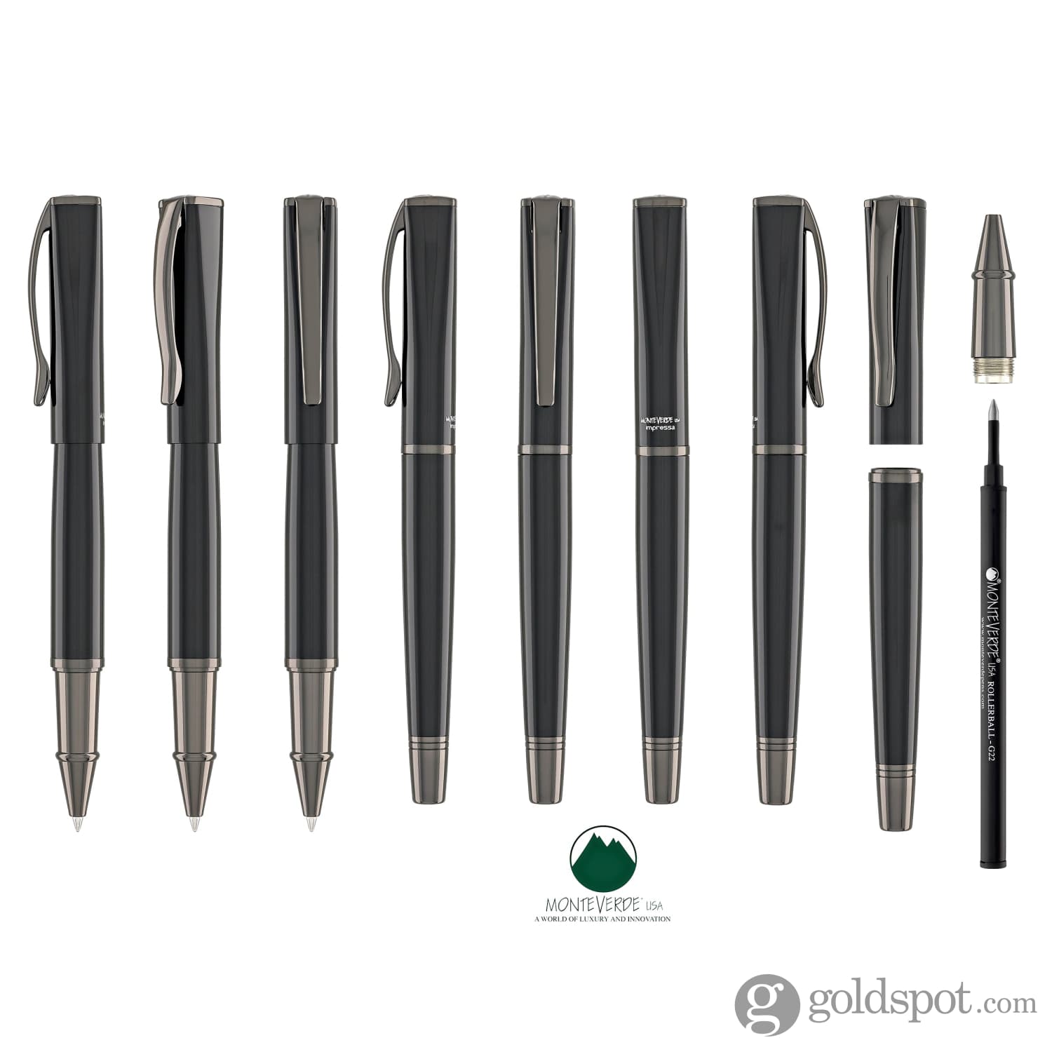 עט רולר Monteverde Impressa - שחור Black