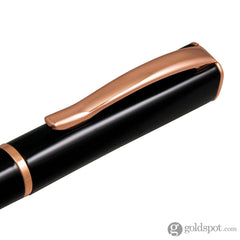 עט רולר Monteverde Impressa - שחור Black with Rose Gold Trim