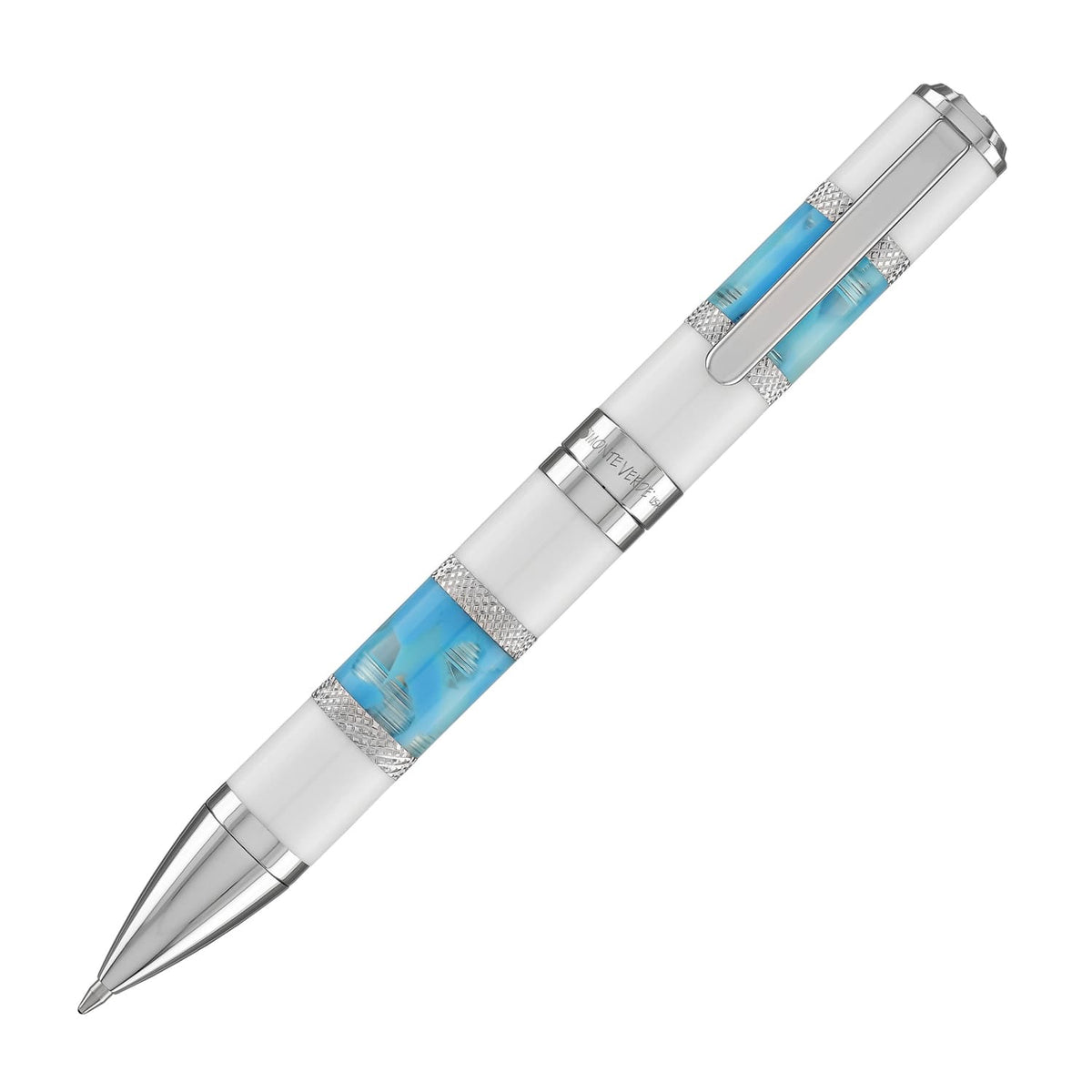עט כדורי Monteverde Regatta - כחול סנטוריני Santorini Blue