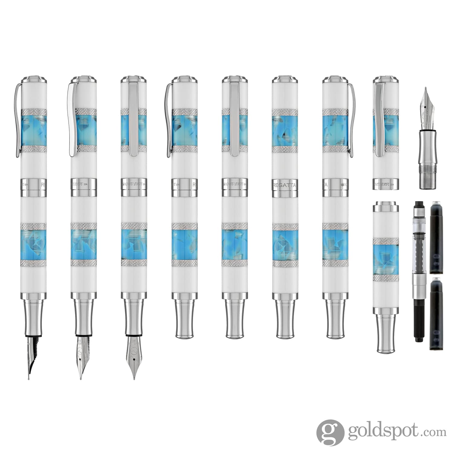 עט נובע Monteverde Regatta - כחול Santorini Blue
