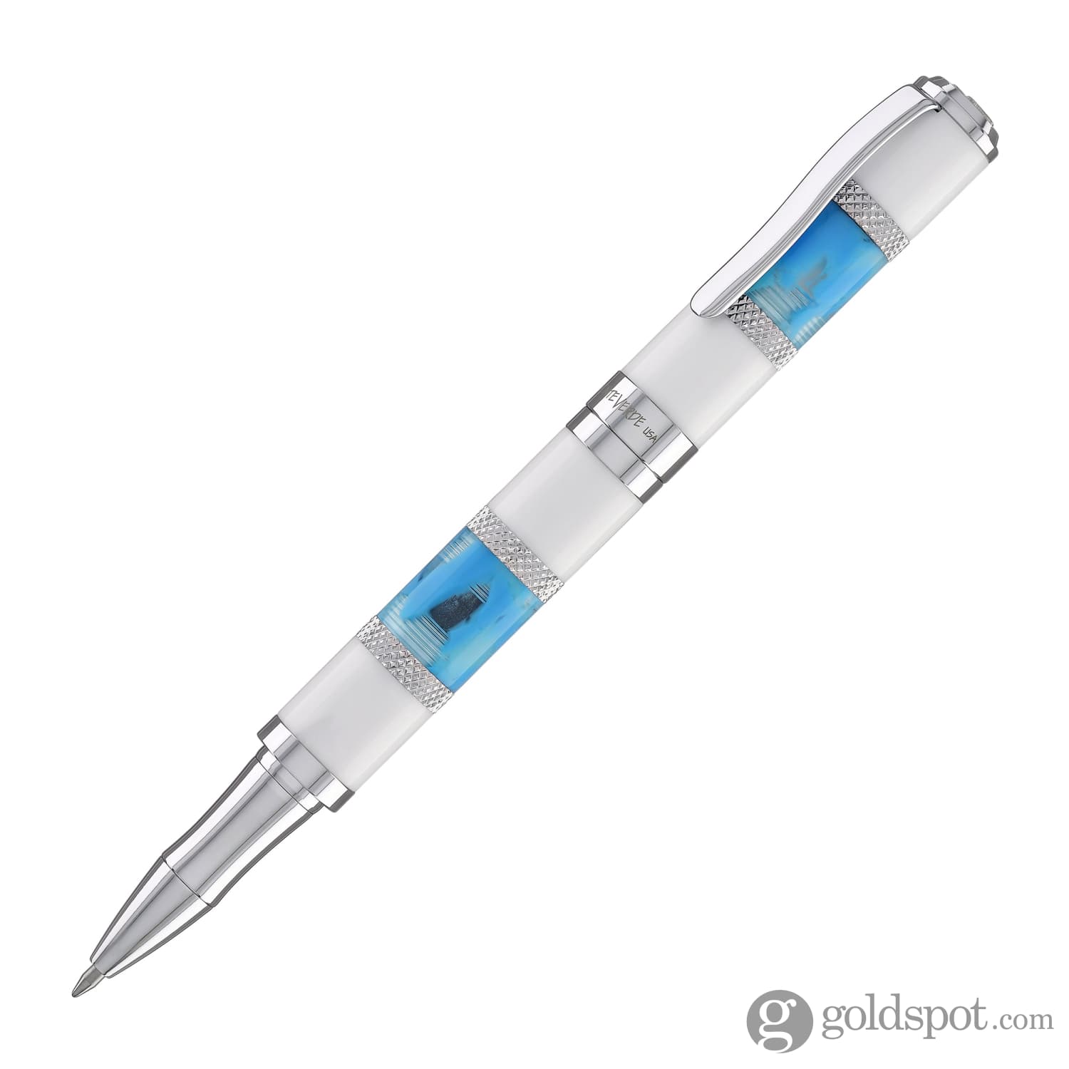 עט רולר Monteverde Regatta - כחול סנטוריני Santorini Blue