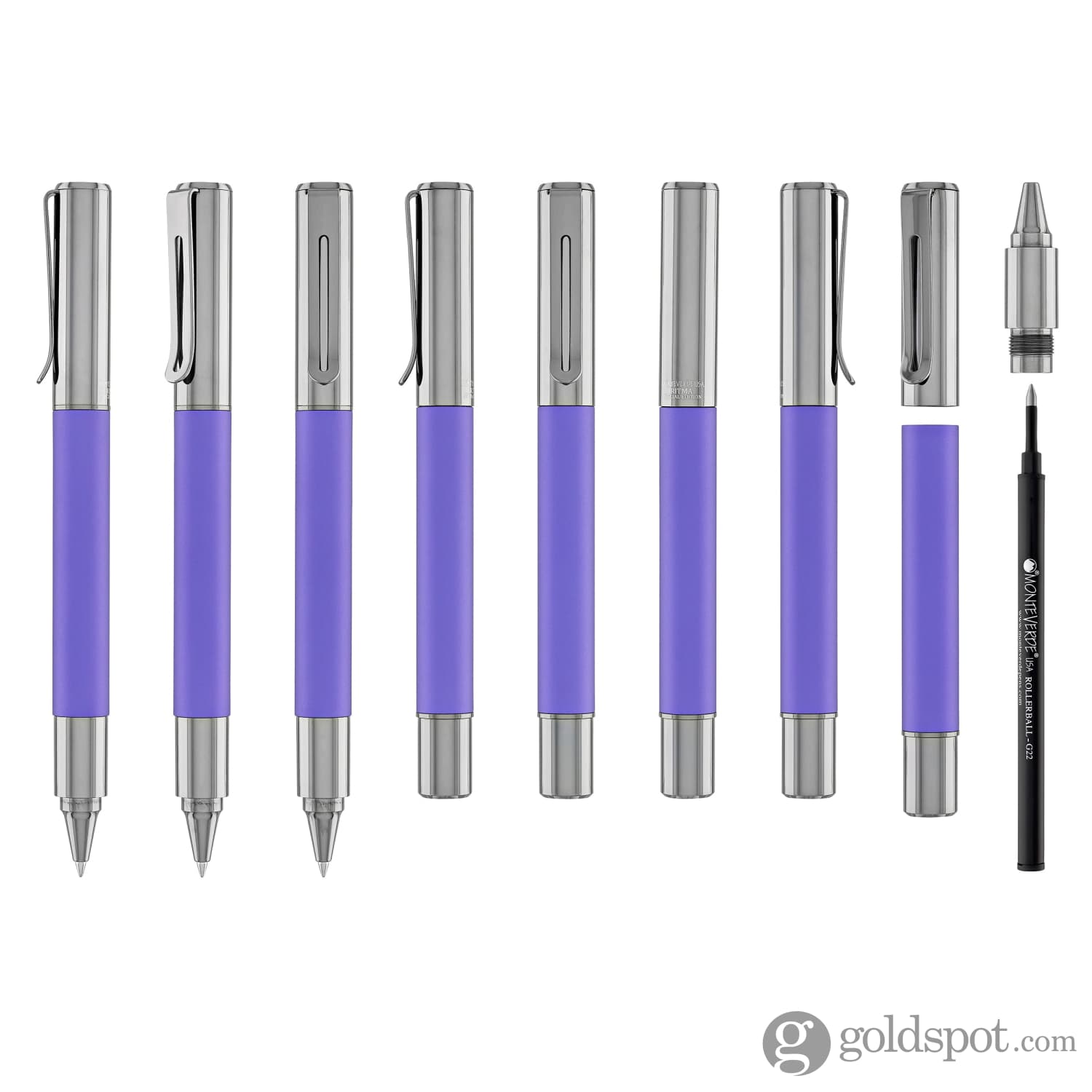 עט רולר Monteverde USA Ritma 2025 Special Edition Anodized - סחלב חצות Midnight Orchid