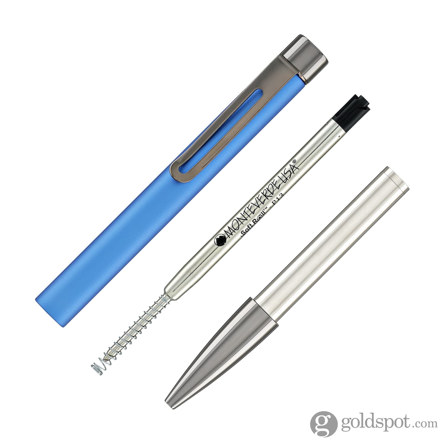 עט כדורי Monteverde USA Ritma Anodized - כחול Blue