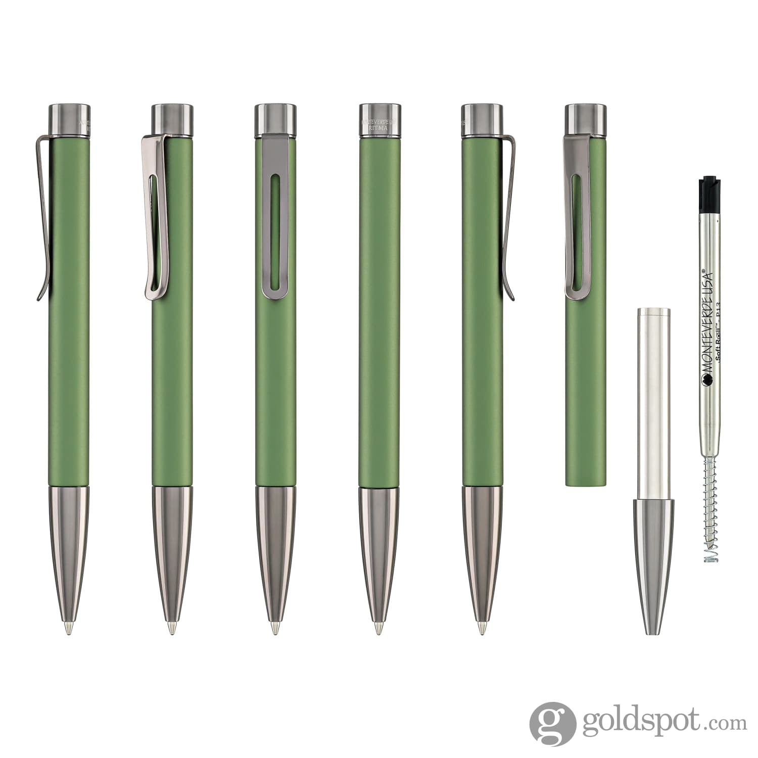 עט כדורי Monteverde USA Ritma Anodized - ירוק Green
