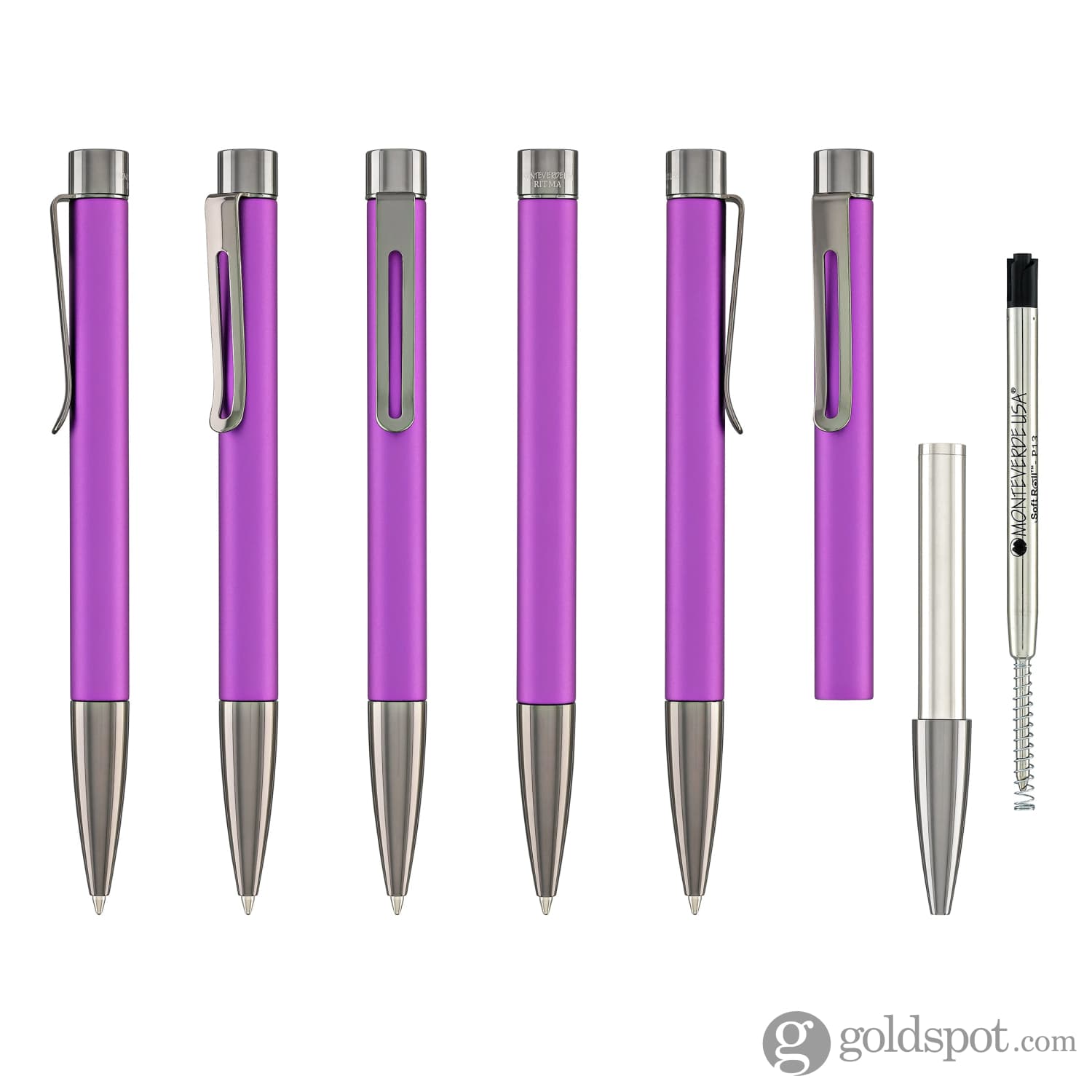 עט כדורי Monteverde USA Ritma Anodized - סגול Purple