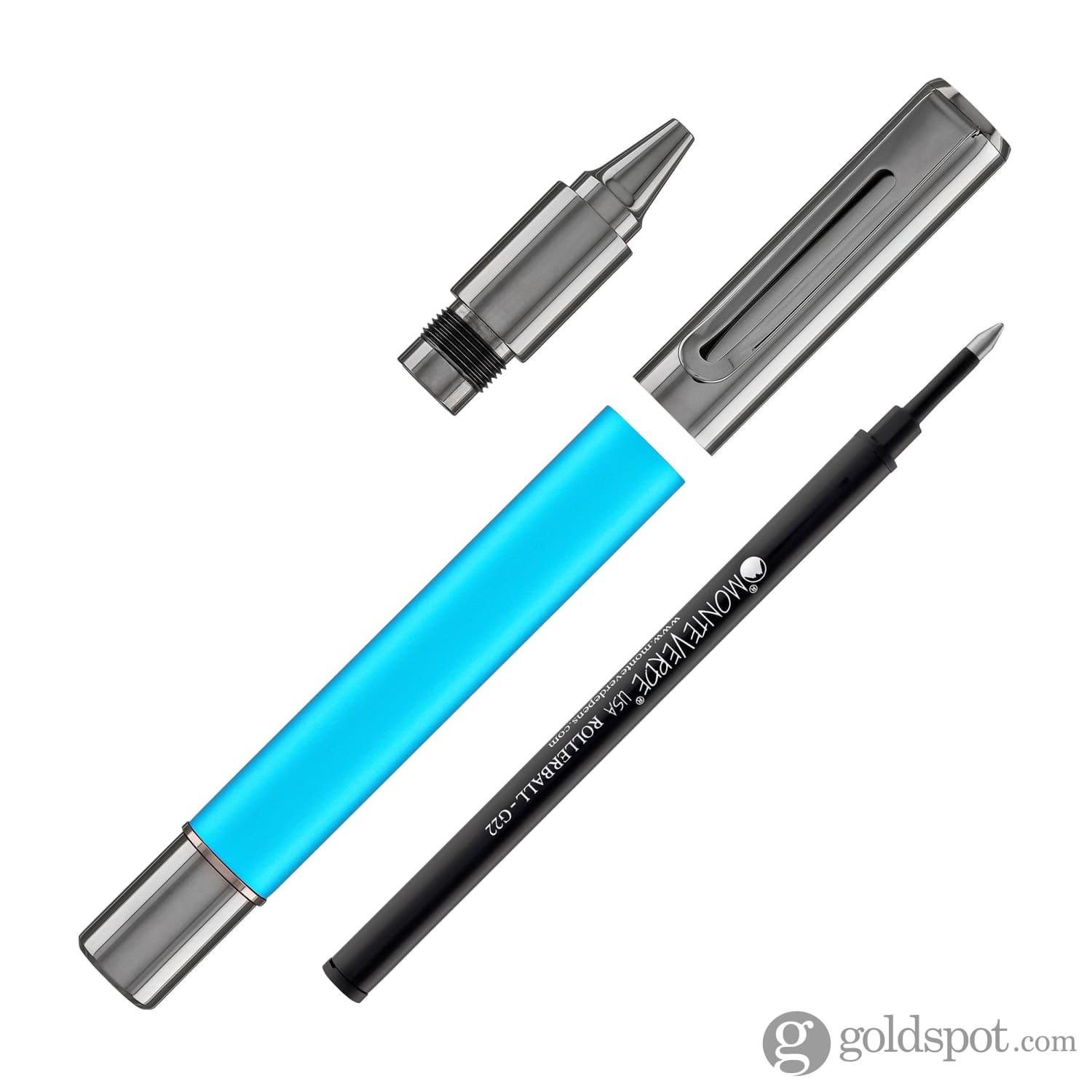 עט רולר Monteverde USA Ritma Anodized - טורקיז Turquoise