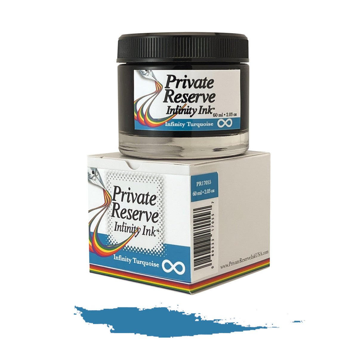 דיו Private Reserve טורקיז Infinity Turquoise (עם נוסחת הE.C.O.) בקבוק 60ml